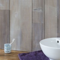 mur en bois salle de bain