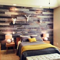 mur bois chambre