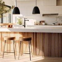 îlot cuisine en bois