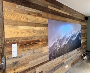 mur en bois