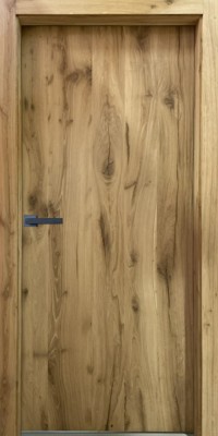 Portes "VERTICALE" Coeur de poutre Vieux chêne